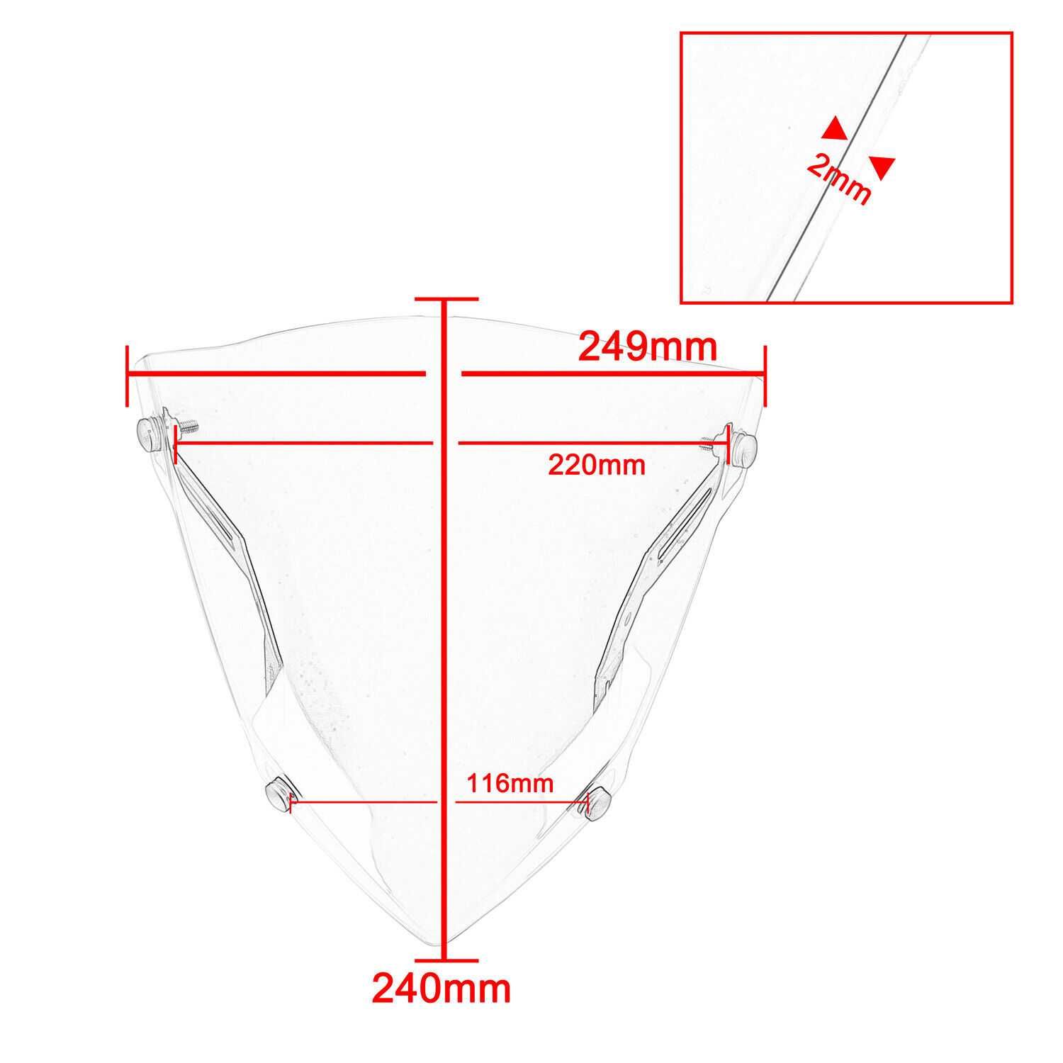 parbriz yamaha mt03 mt 25 2020/2021/2022 Fumuriu Nou cu suport