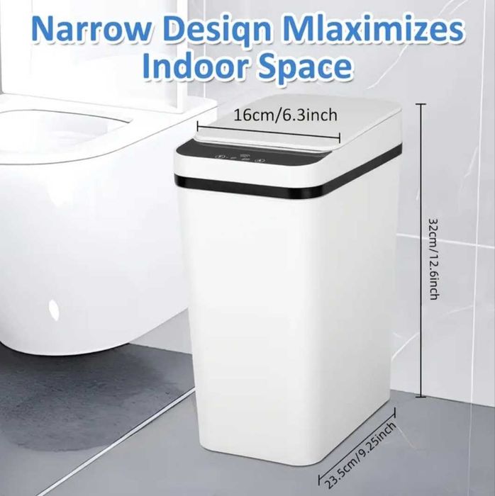 Безконтактен Умен Кош за Отпадъци с Инфрачервен Сензор