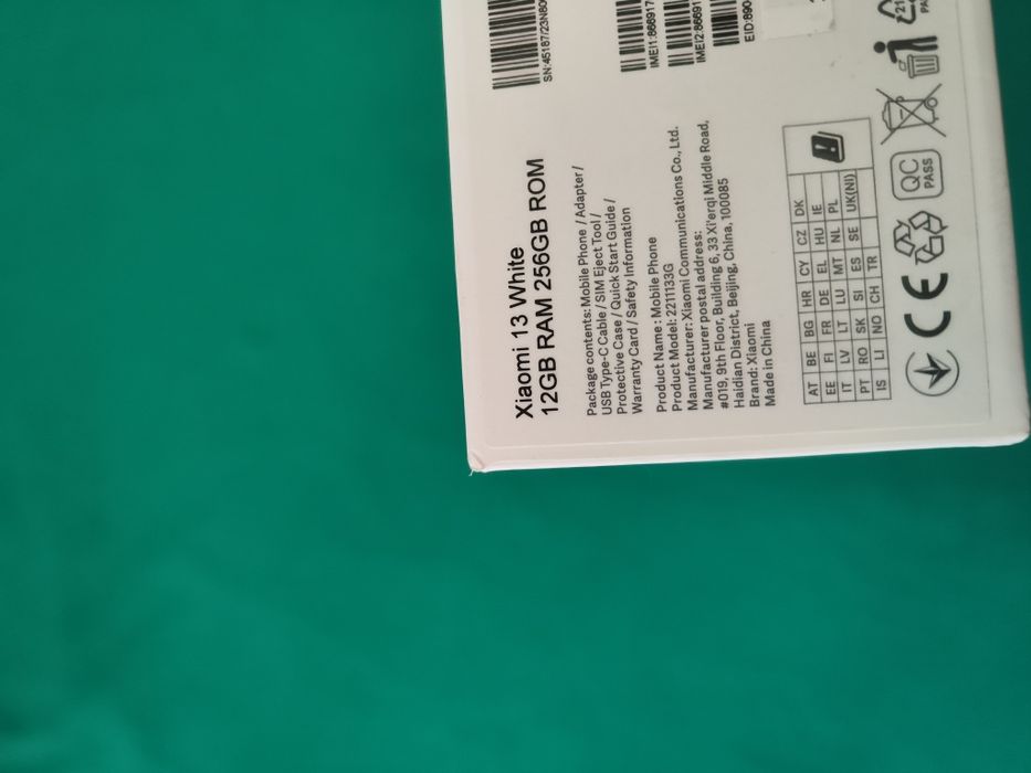 Xiaomi 13  12/256 Nou