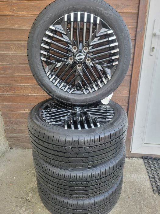 Set jante R17 Nissan Leaf+anvelope vara Dunlop 215 50 17  ca noi