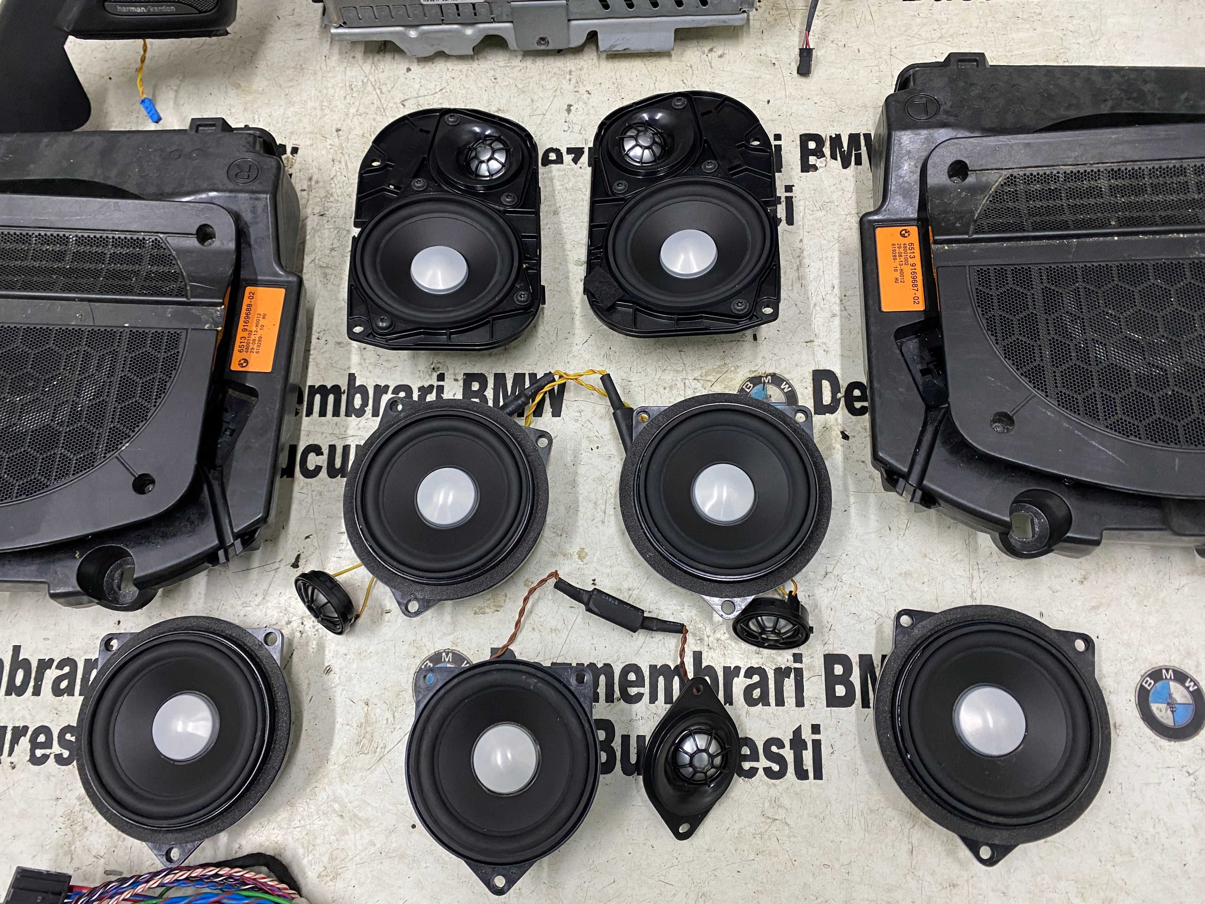 Sistem audio Harman Kardon difuzor instalatie original BMW F10 F11 F01