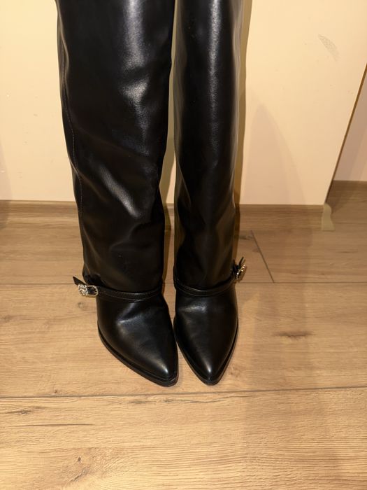 NINE WEST високи зимни ботуши (черни)