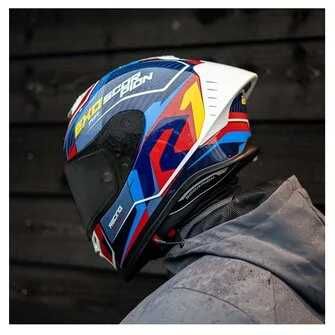 Мото Каска SCORPION EXO-R1 EVO 2  AIR COUP Blue-Red-Yellow
