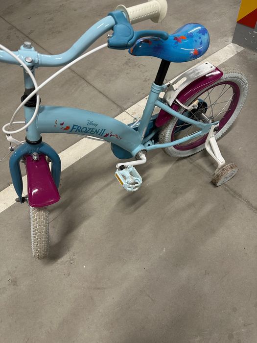 Детски велосипед, Замръзнало кралство, с помощни колела, 14 инча