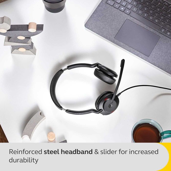 Jabra Evolve2 30SE Кабелни шумопотискащи стерео слушалки с 2 микрофона