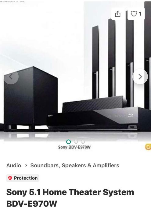 Видеоплеер SONY 5+1 Blu Ray, DVD + USB