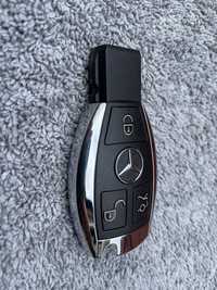 Carcasa cheie telecomanda Mercedes Benz 3 butoane model cromat