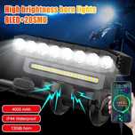 Ултра ярка LED+SMD светлина за велосипед, Фар, Клаксон, Външна батерия