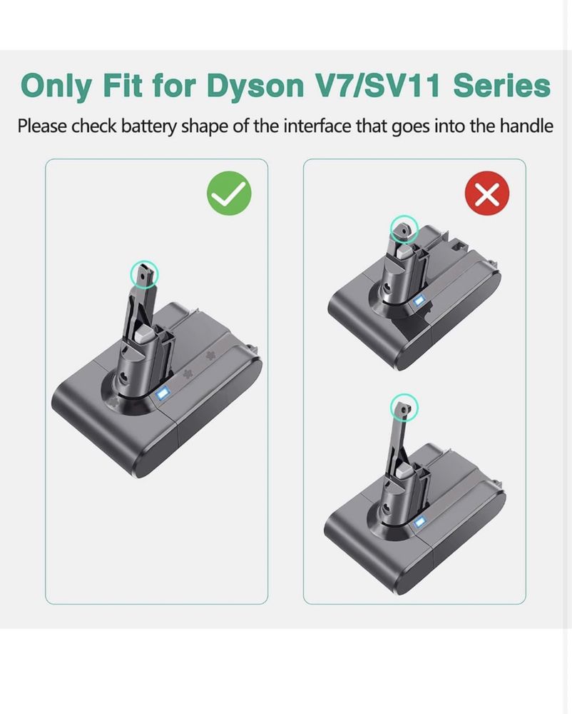 Чисто нови Батерии за прахосмукачка Dyson V7 и V8