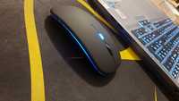 NOU! Mouse SIHOiSi, RGB, Bluetooth, USB, Culoarea alb