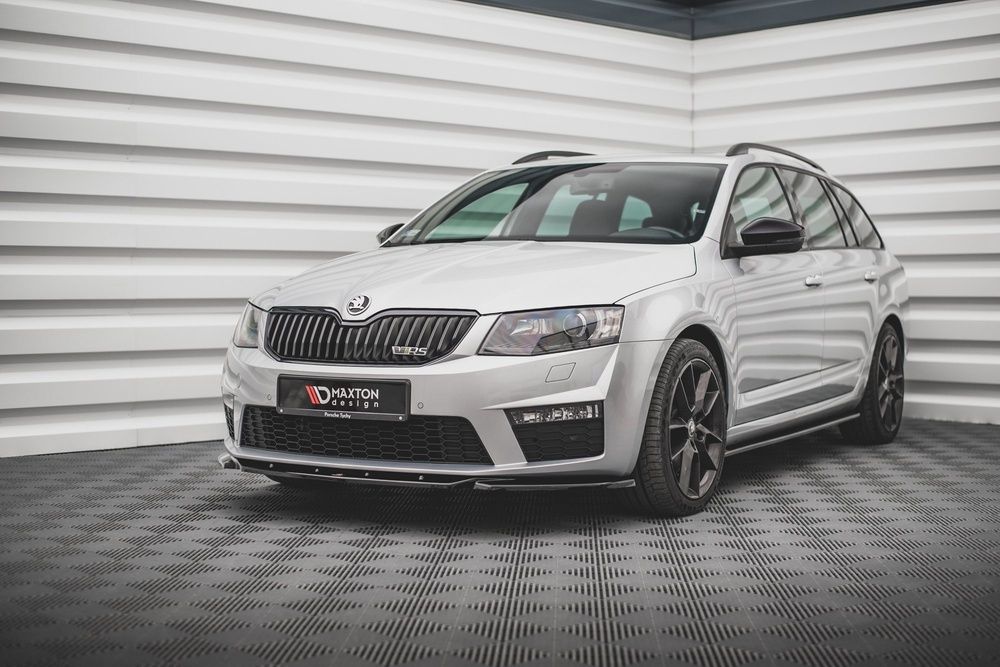 Lip fata Skoda Octavia VRS Mk3 Maxton Design style, fibra de sticla