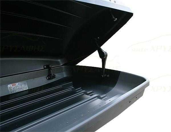 Cutie portbagaj Fabbri Nova 430 Gri Lucios, 174x80x44cm, 430 Litri