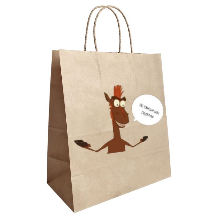 Крафтовые новогодние пакеты