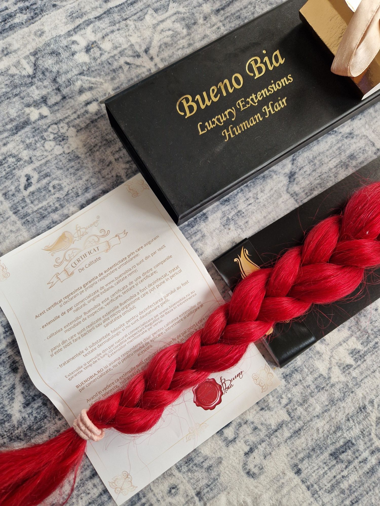 Coadă păr natural BuenoBia VIP 75cm! Extensie păr