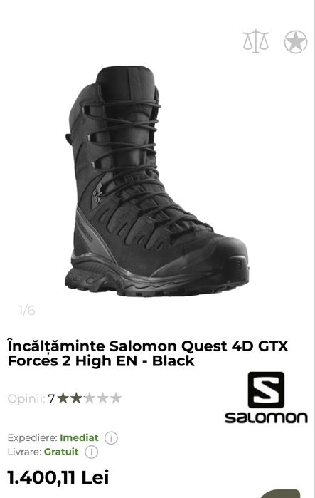 Bocanci  Salomon Quest. 4D GTX Forces 2 High EN - Black