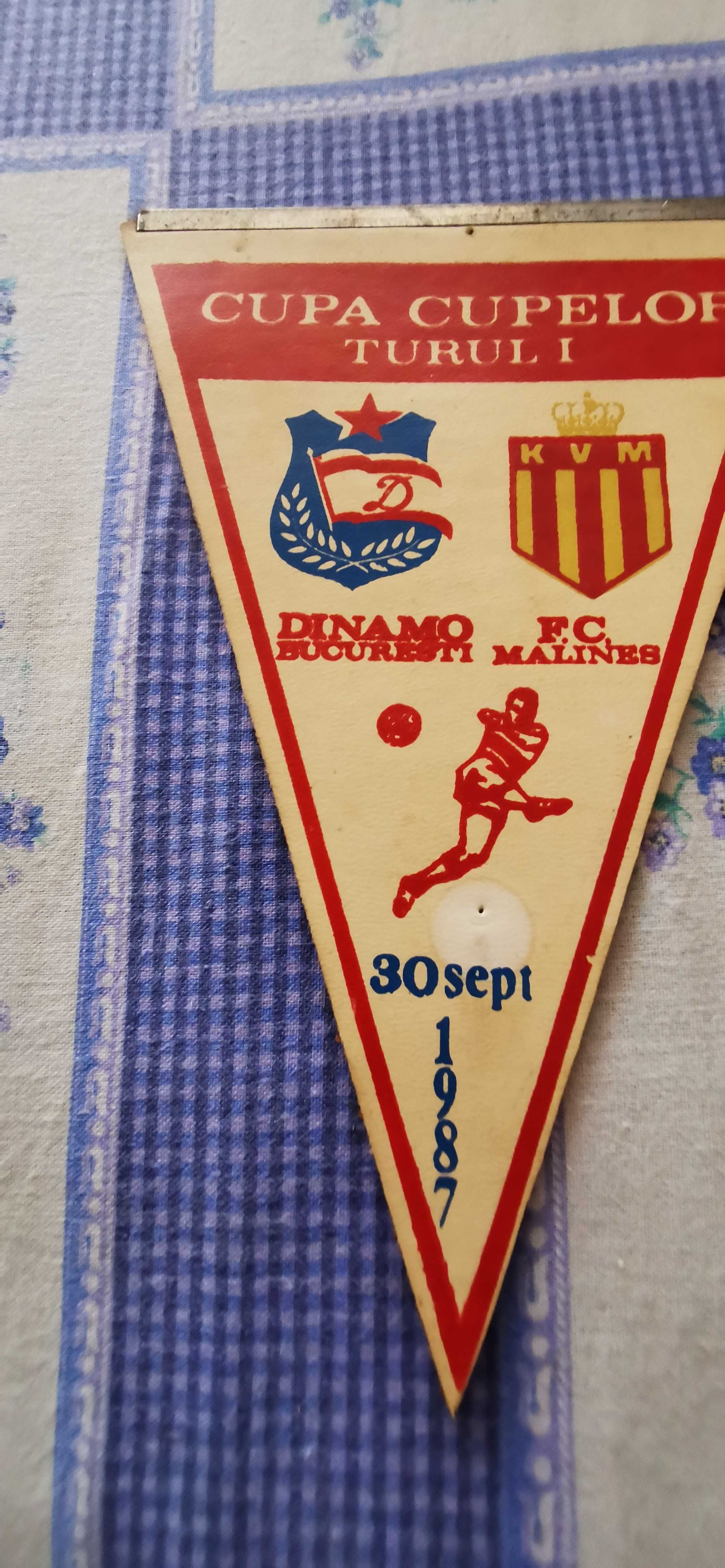 Dinamo Bucuresti - FC Malines (30 septembrie 1987) fanion