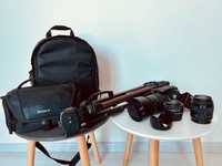 Комплект Фотоапарат Sony SLT-A58 с обективи, чанти и статив
