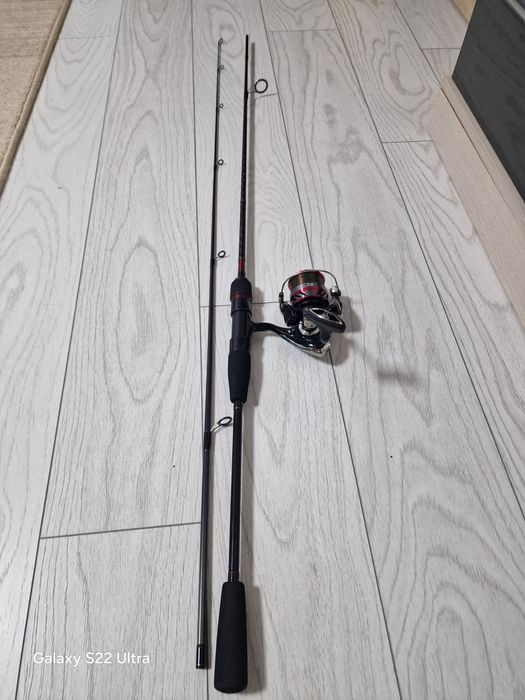Lanseta spinning Daiwa ninja 2,14m +mulineta