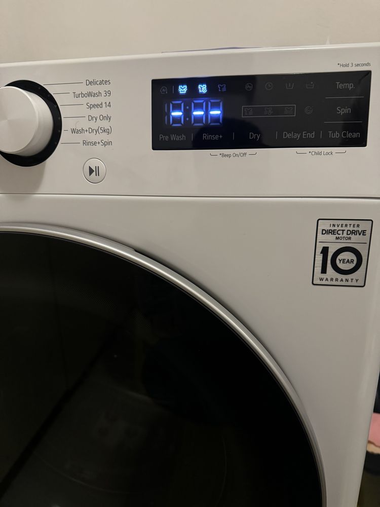 LG пералня със сушилна