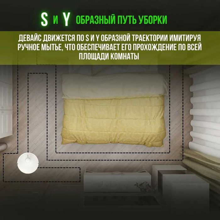 Умный робот пылесос Xiaomi Mijia Mop 3C Plus