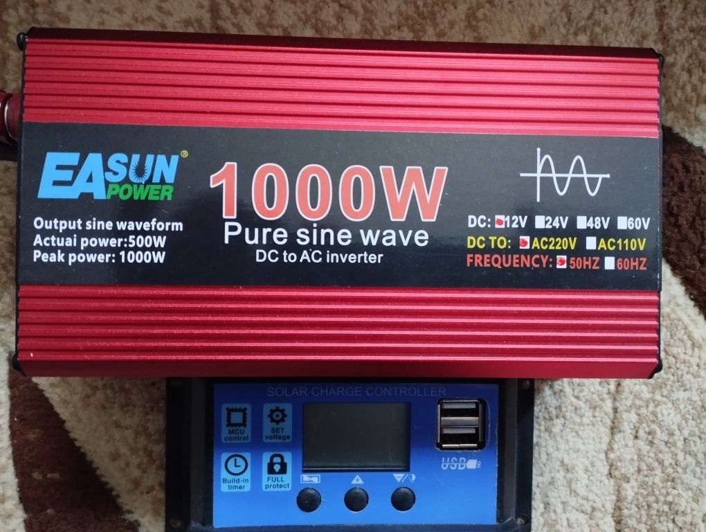 Invertor auto 12v dc la 220V AC putere continuă 500W