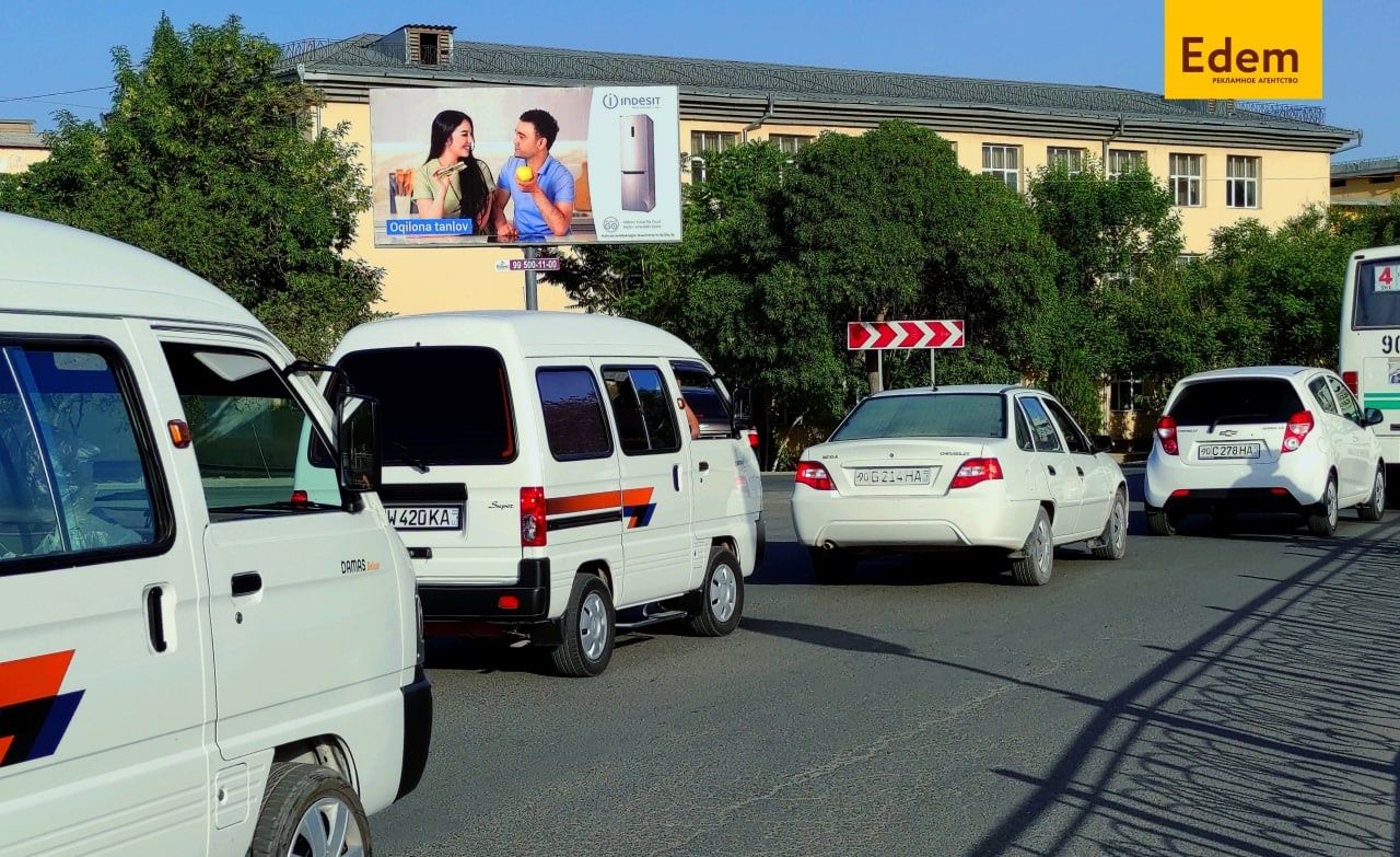 Реклама на брандмауэрах в Хорезмской области