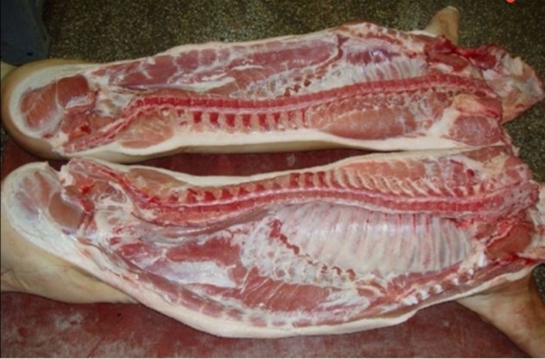 Мясо свинина частями тушами