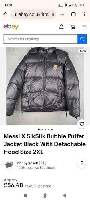 Зимно яке Messi X SikSilk  , XL размер