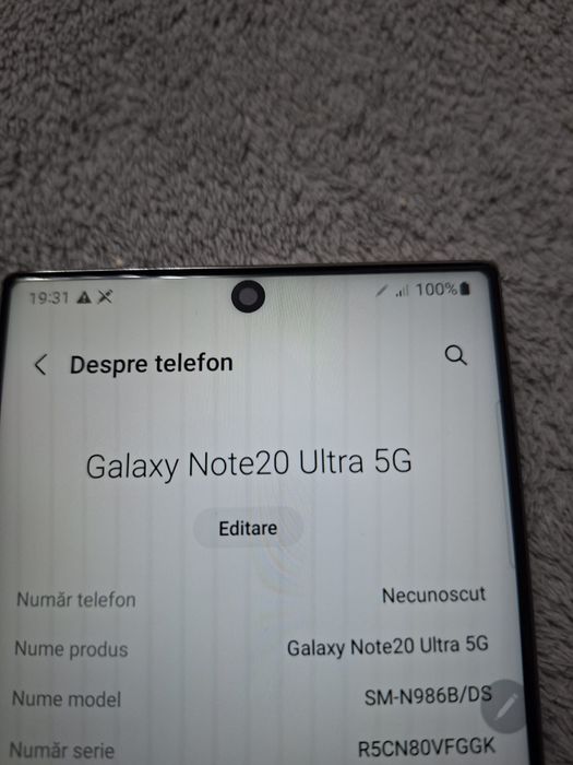 Galaxy note 20 ultra 5G 256gb /12 gb Ram