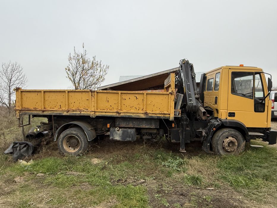 Iveco eurocargo basculabil + brat telescopic