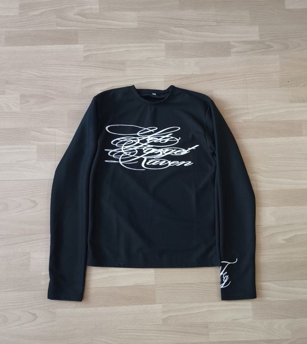 черный лонгслив y2k/dark