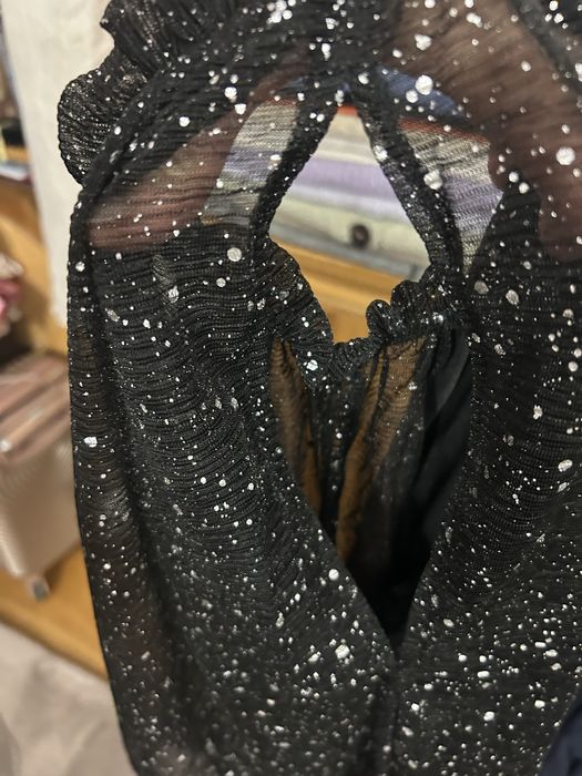 Vand bluza cu sclipici argintie