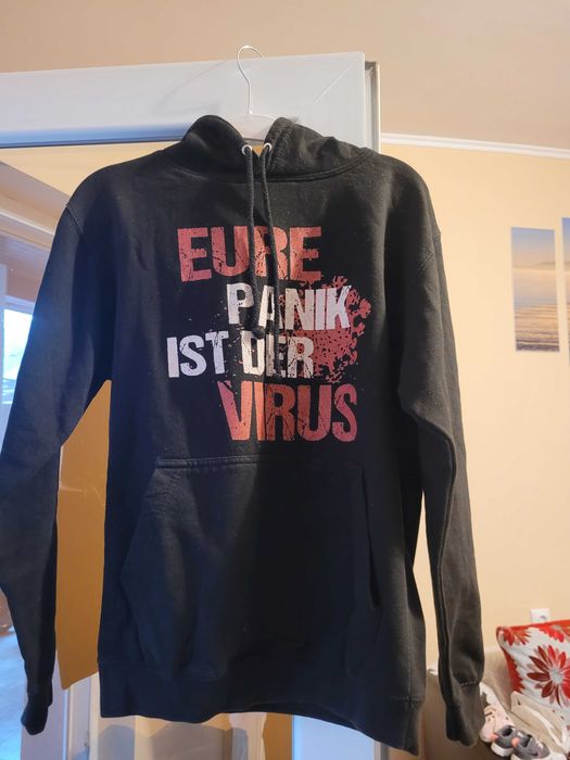 Hanorac negru Just Hoods, marimea S. Unisex