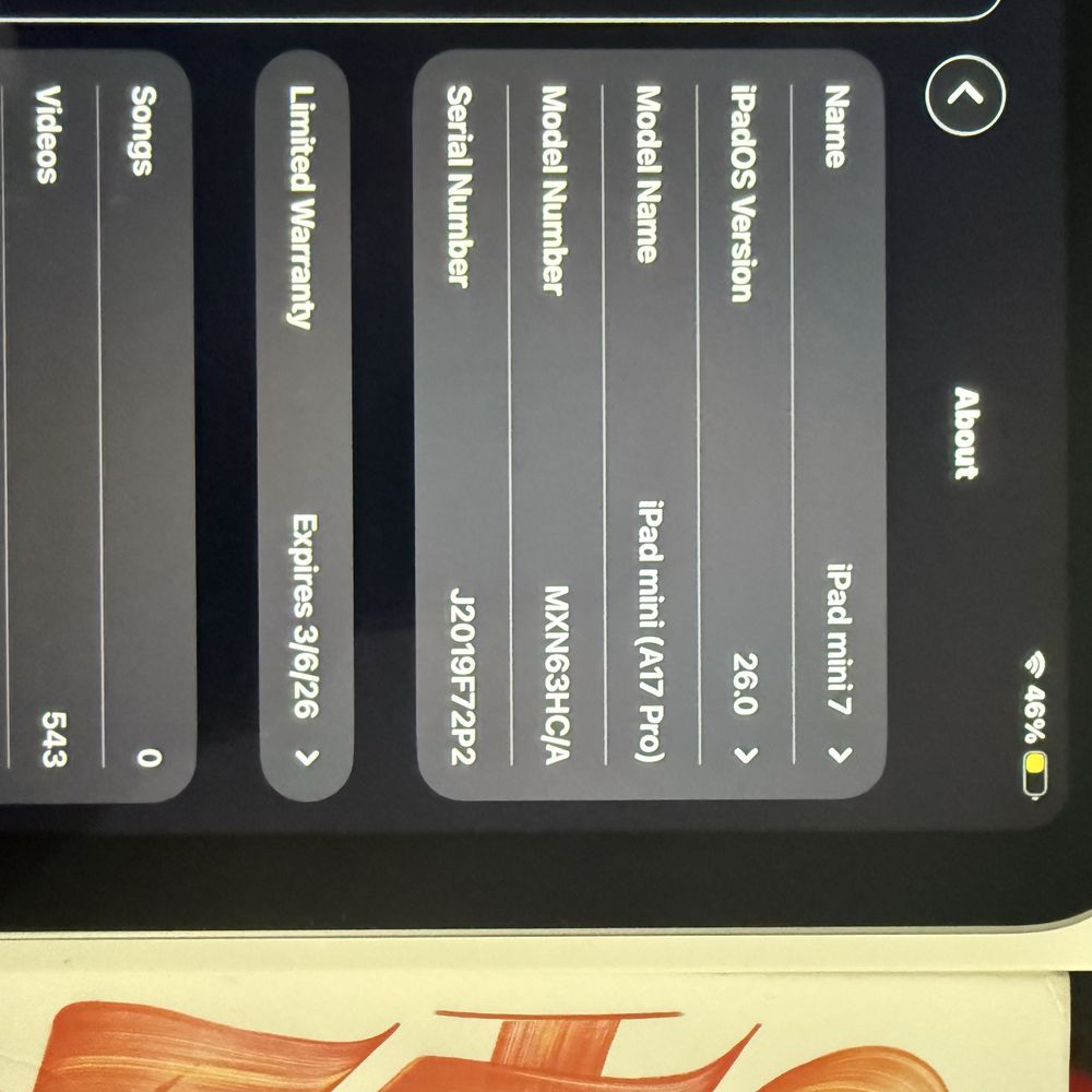Apple ipad mini 7 128 gb + apple pencil pro + husa apple smart folio