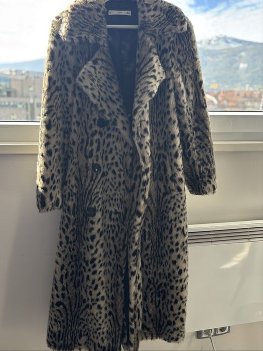 Палто -Mango-еко косъм