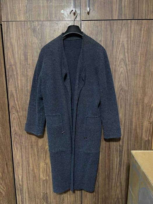 Теплое пальто-кардиган