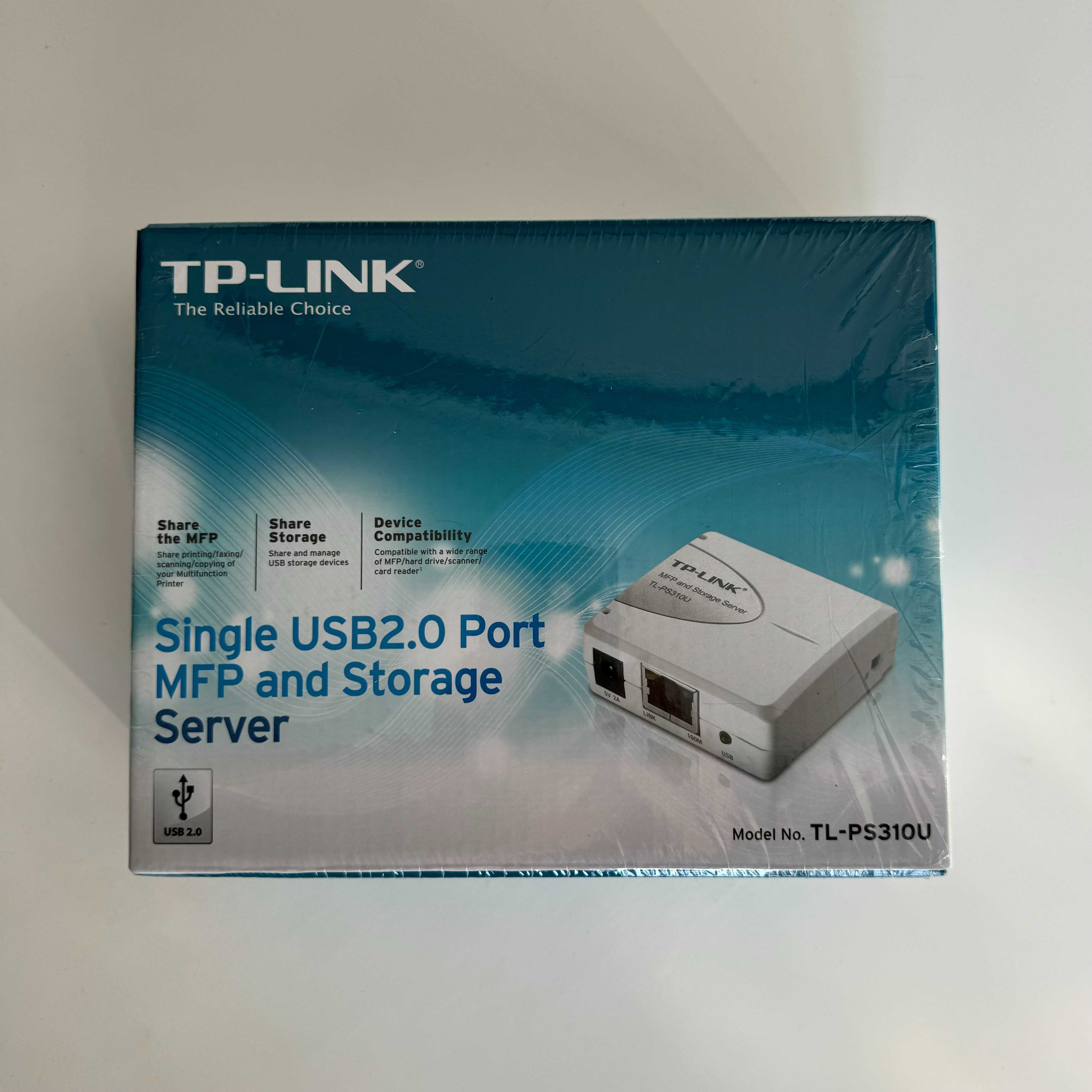 Принт сървър TP-Link TL-PS310U, 1x 10/100Mbps, 1x USB 2.0, до 4 USB