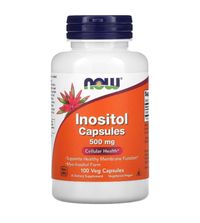 Now Inositol 500mg 100 veg capsules / Инозитол 500мг 100 вегетар капсу