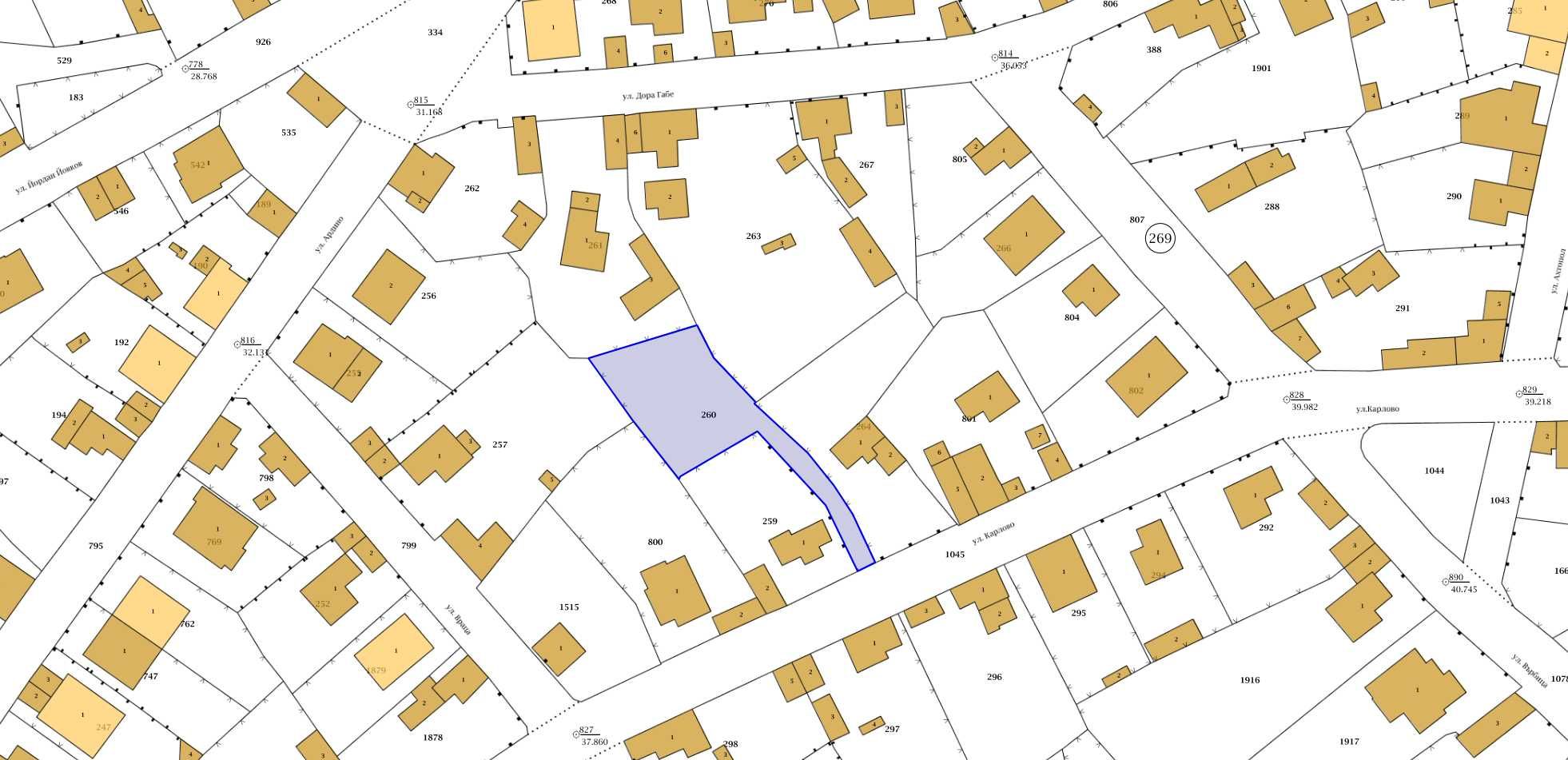 Парцел, Средна кула, 625 кв.м.