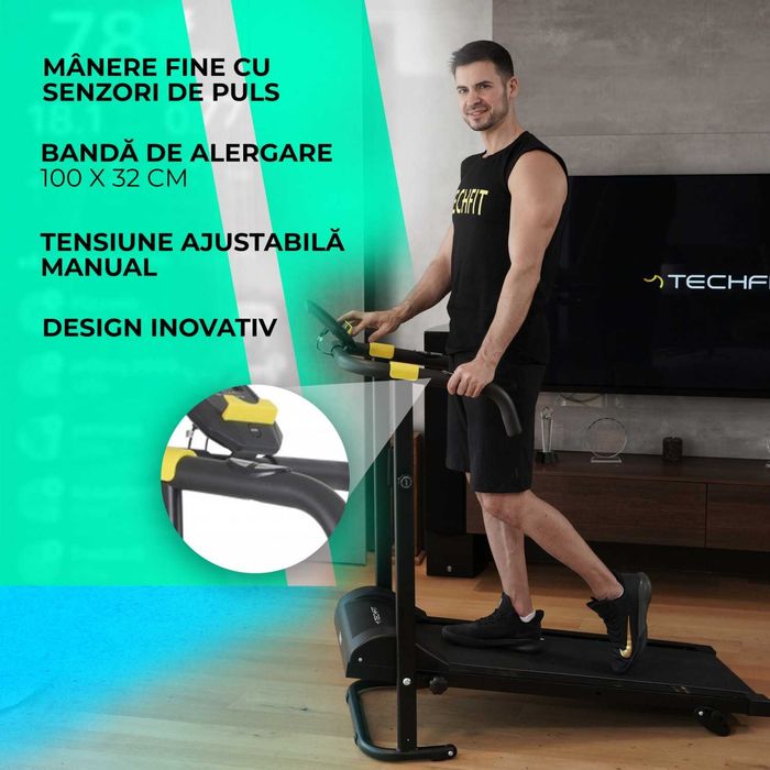 Bandă de alergare mecanică TECHFIT MT40N