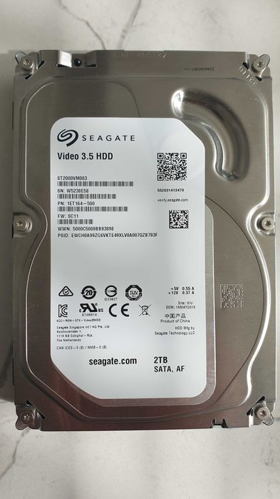 Seagate video 3.5 hdd 2tb hard disk , хард диск