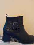 Ghete elegante de dama culoare negru, marca Marco Tozzi, marime 40
