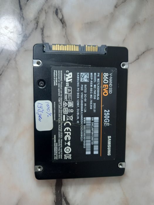 Диск Samsung 860 EVO , 250 GB, SSD SATA III, 2.5"