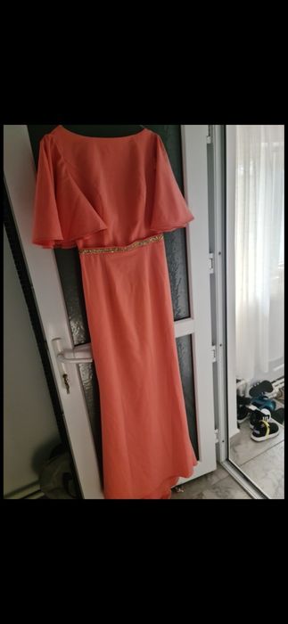 Rochie lunga corai