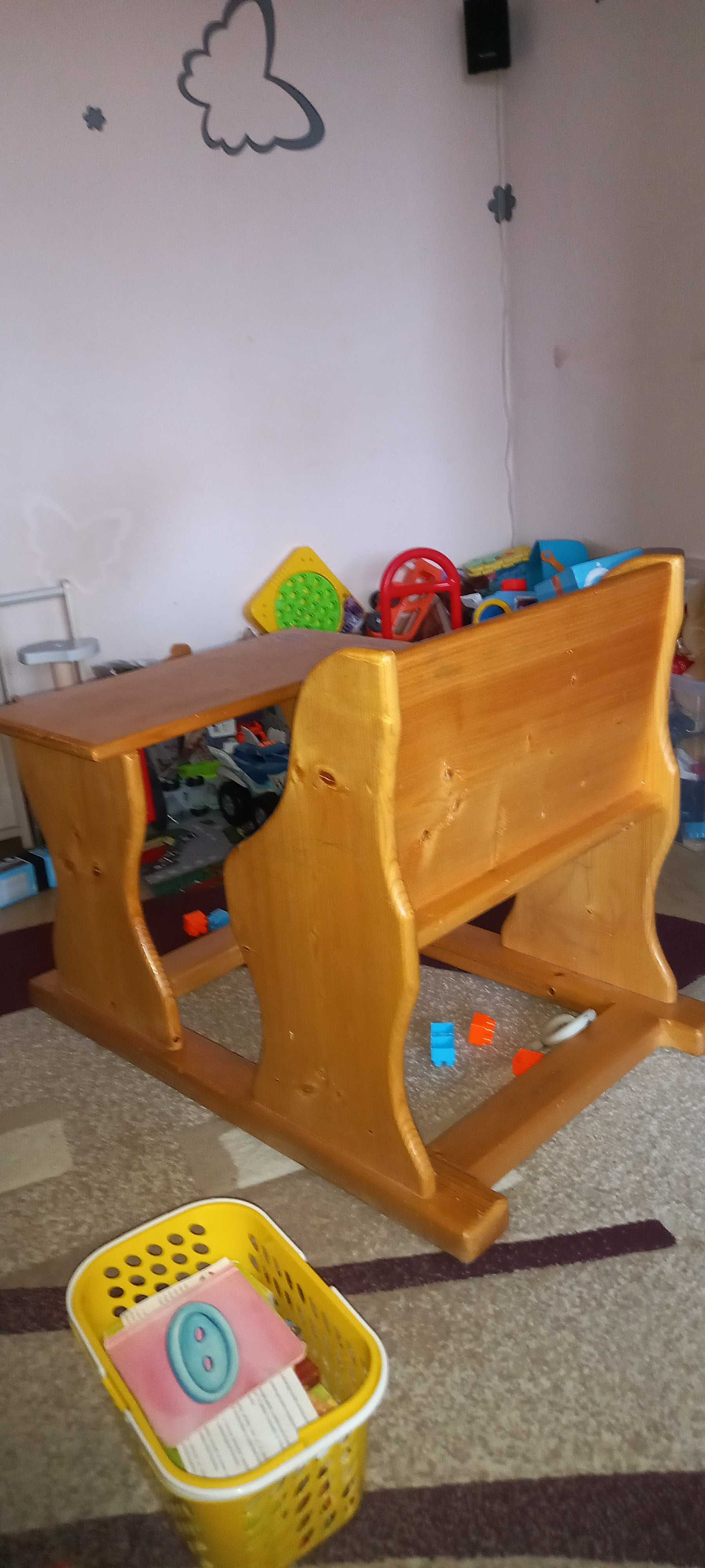 Masa/banca din lemn pt. Copii
