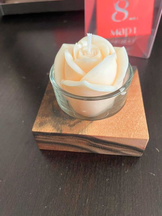 Дървени свещници - ръчна изработка