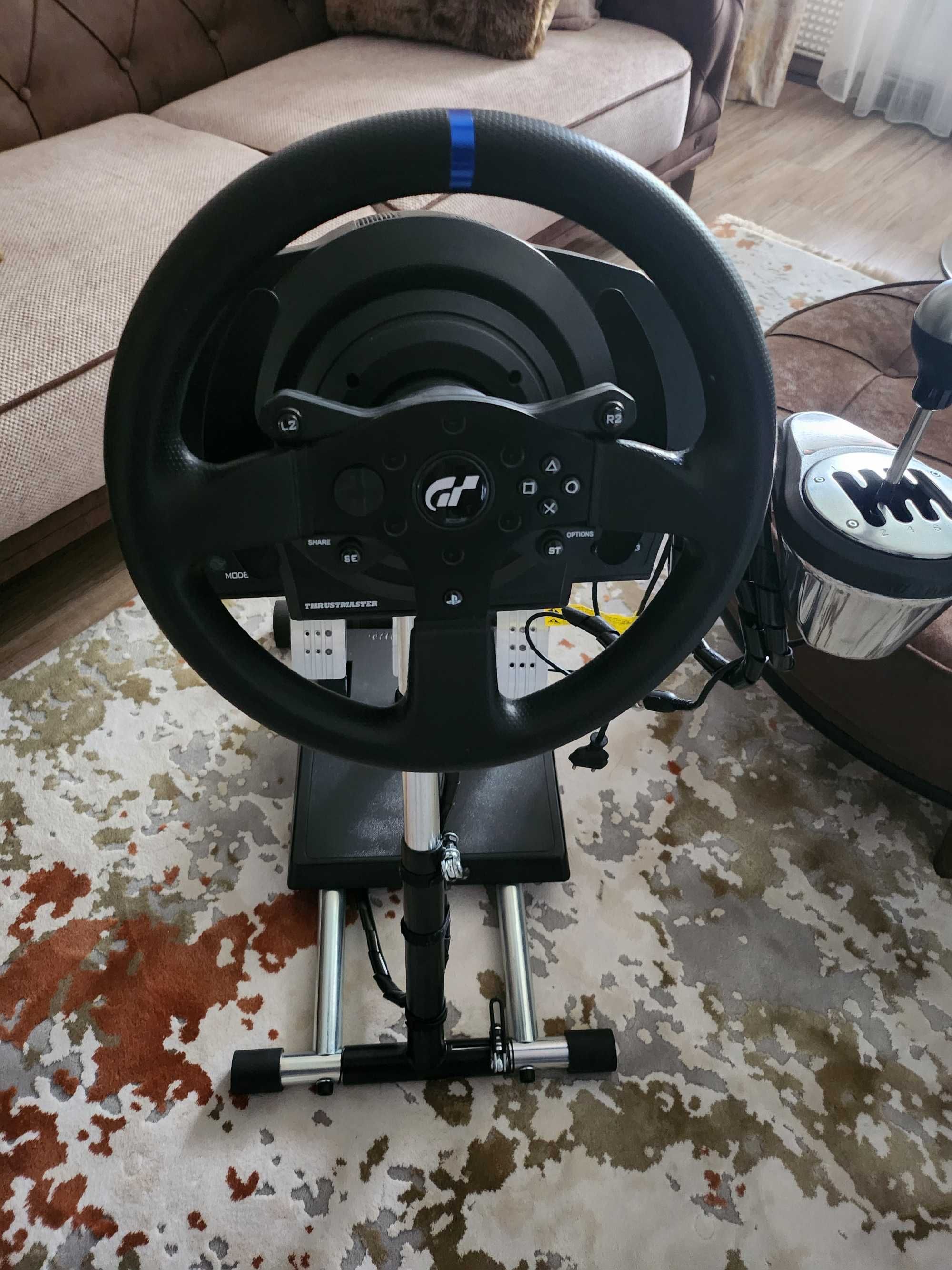 Pachet: Thrustmaster T300 RS GT + Stand + Schimbator TH8A