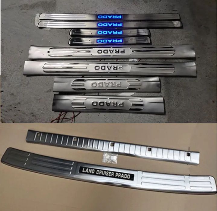 Пороги прадо 120 накладка на бампер тойота ручка акпп ленд крузер gx
