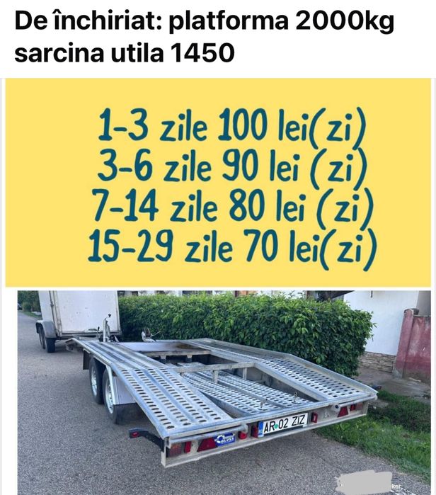 De închiriat  microbuze 8+1 ,remorci