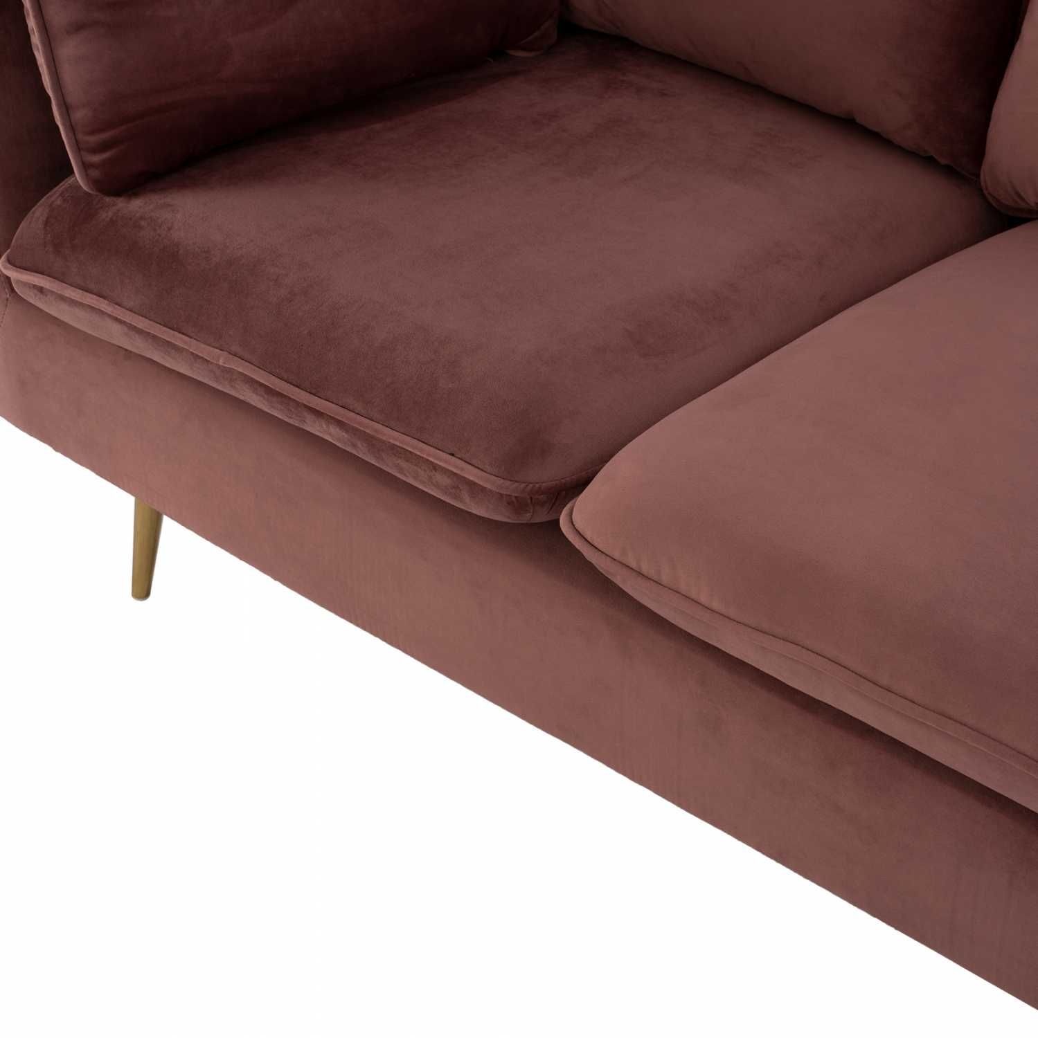 Двуместен кадифен диван KAREN 152x84x95 см.